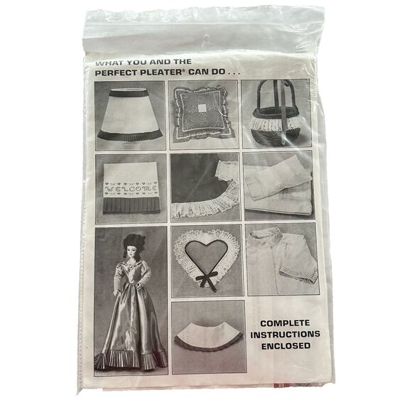 Vintage Clotilde's Perfect Pleater 8X11" Pleat Fabrics Easy Use Iron Pleat - NEW - Picture 7 of 7